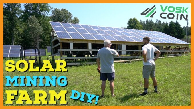 The BIGGEST DIY Bitcoin & Cryptocurrency SOLAR MINING FARM Tour!! ☀