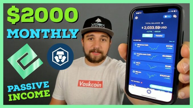 Earning $2000 A MONTH?! Staking Cryptocurrency | Passive Income W/ NRG and Crypto Earn