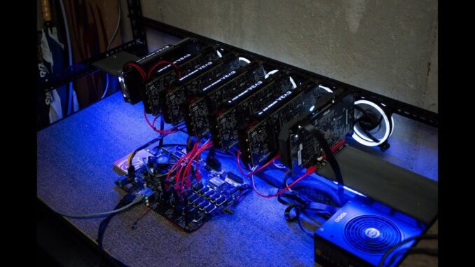 My 7 GPU Cryptocurrency Mining Rig - ASUS B250 Mining Expert