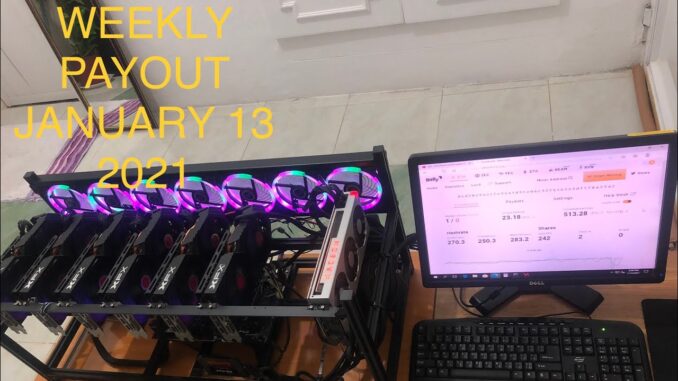 Crypto mining profit | weekly payout January 13 2021 | cleaning tips para sa mining rigs